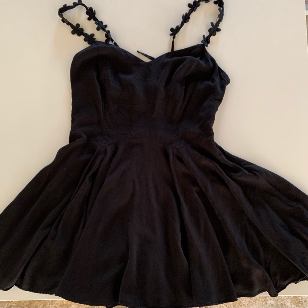 Super cute black strap dress!! Kimchi Blue M